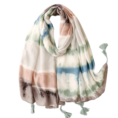 Muted Tie Dye Scarf
