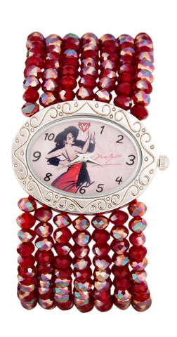 Crystal swarosvki bracelet rouge - Diane Balit