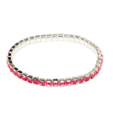 Rose Luxury Crystal Square Tennis Bracelet
