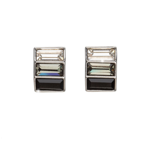 Ombre Crystal bar earrings