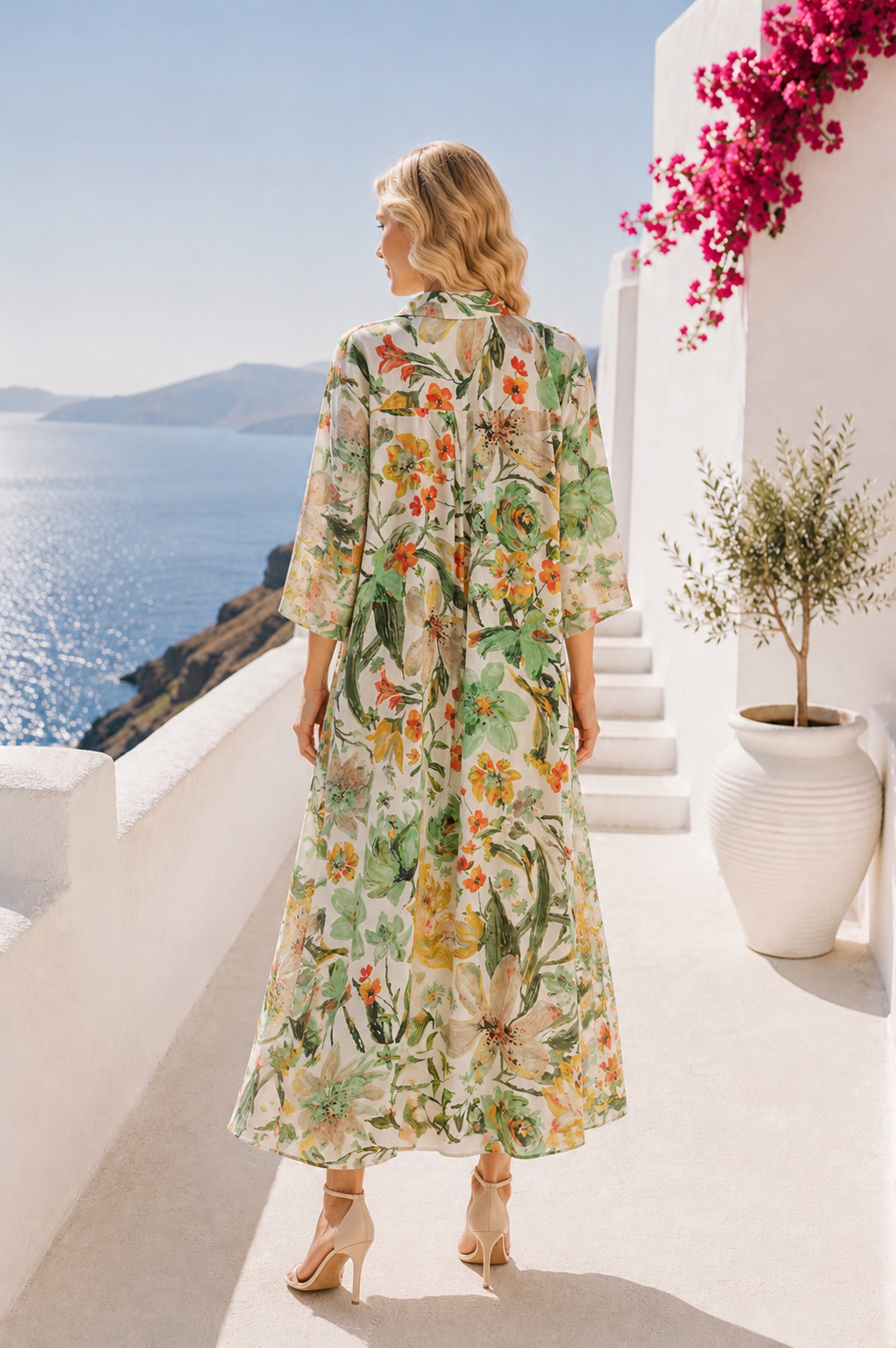 Par-dessus Robe Jardin Corail par Eternelle
