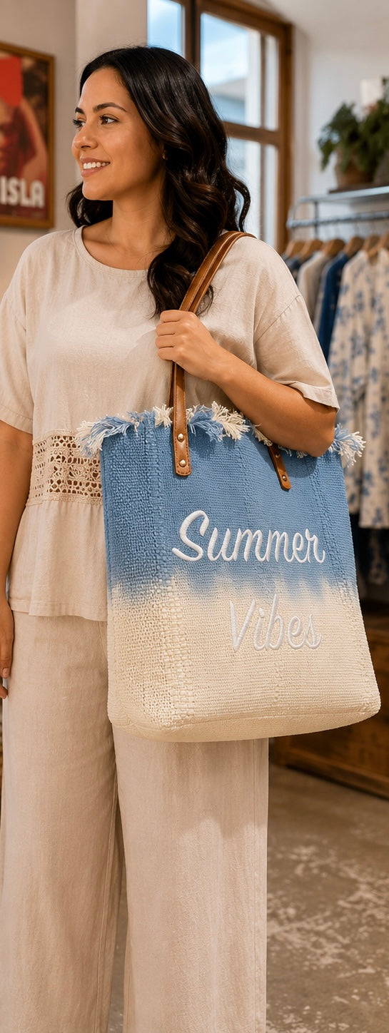Sac Summer Vibes en toile par Furlux