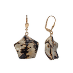 Jasper Star Wavy Drop Earrings