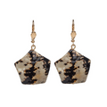 Jasper Star Wavy Drop Earrings