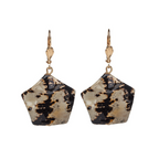 Jasper Star Wavy Drop Earrings