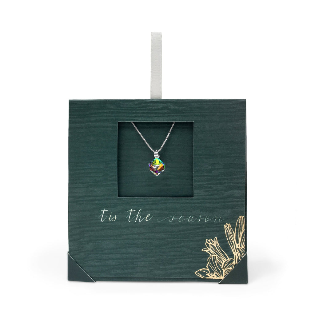 Holiday Necklace Collection – Rhodium-Plated with Swarovski Crystals and CZ Accents