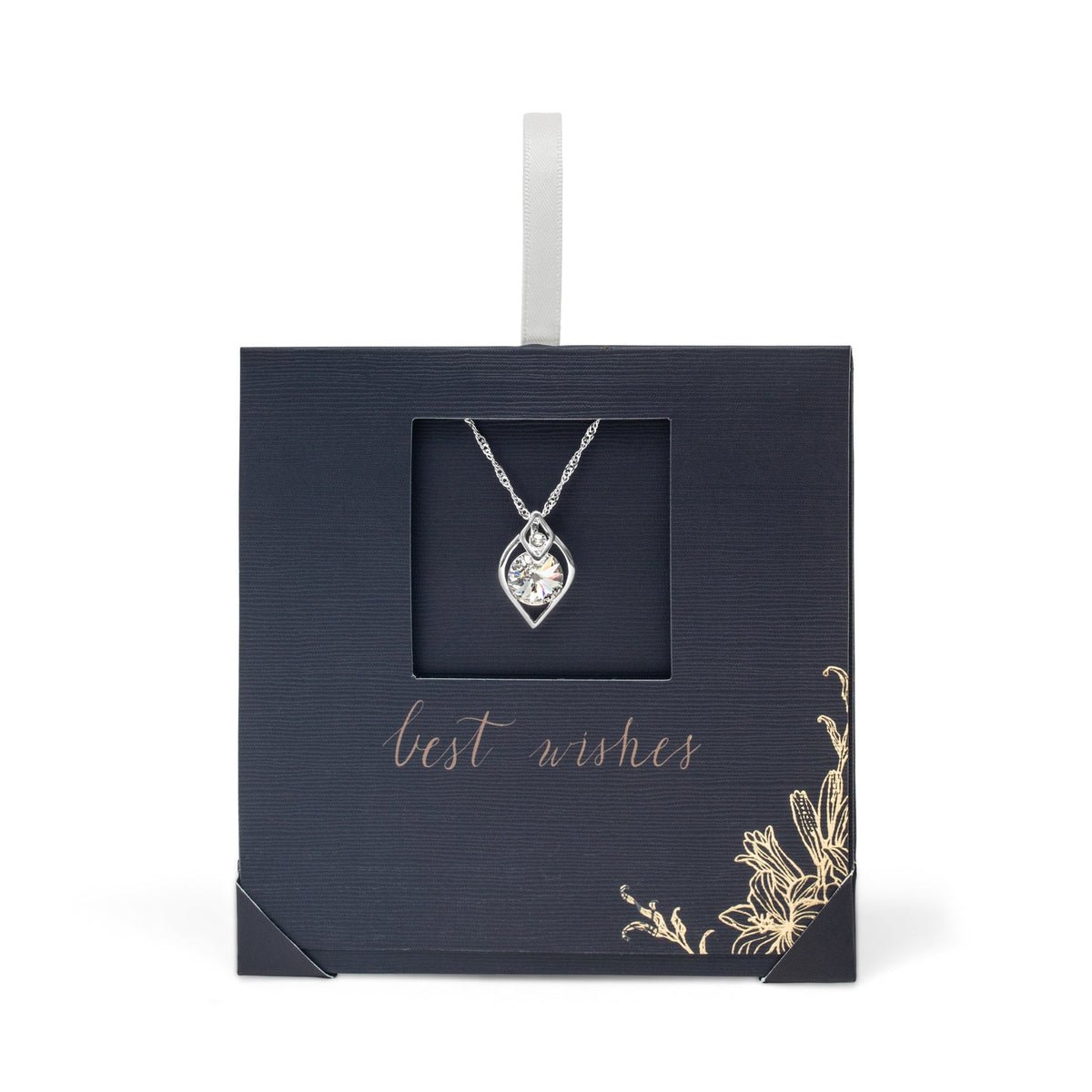 Holiday Necklace Collection – Rhodium-Plated with Swarovski Crystals and CZ Accents