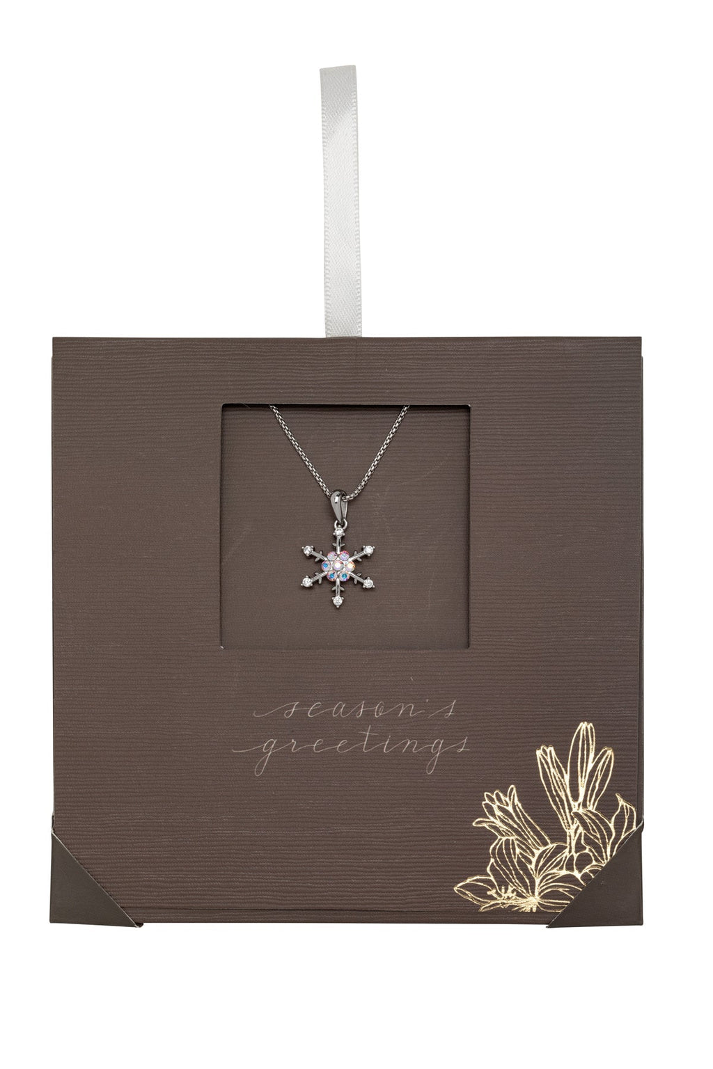 Holiday Necklace Collection – Rhodium-Plated with Swarovski Crystals and CZ Accents