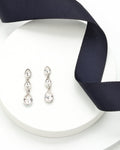 Tri Drop Crystal Earrings with Swarovski Crystals