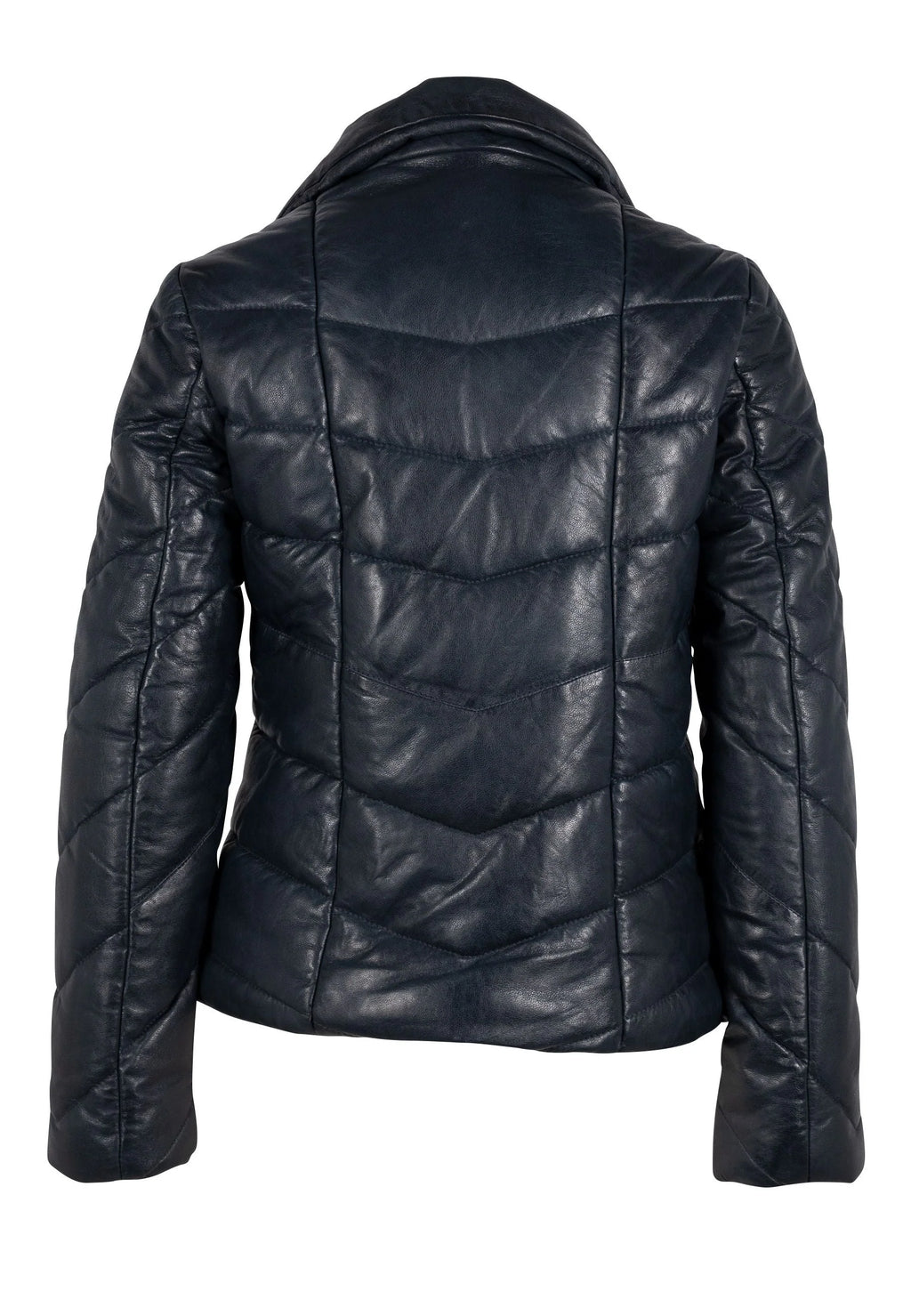 MANTEAU CUIR FEMME - ROMEA - Navy