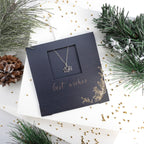 Lotus necklace with sparkling CZ pendant, stainless steel chain, gift-ready design by callura