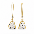 InstaGlam Polka Dot Cup Drop Earrings – Handmade Local Design