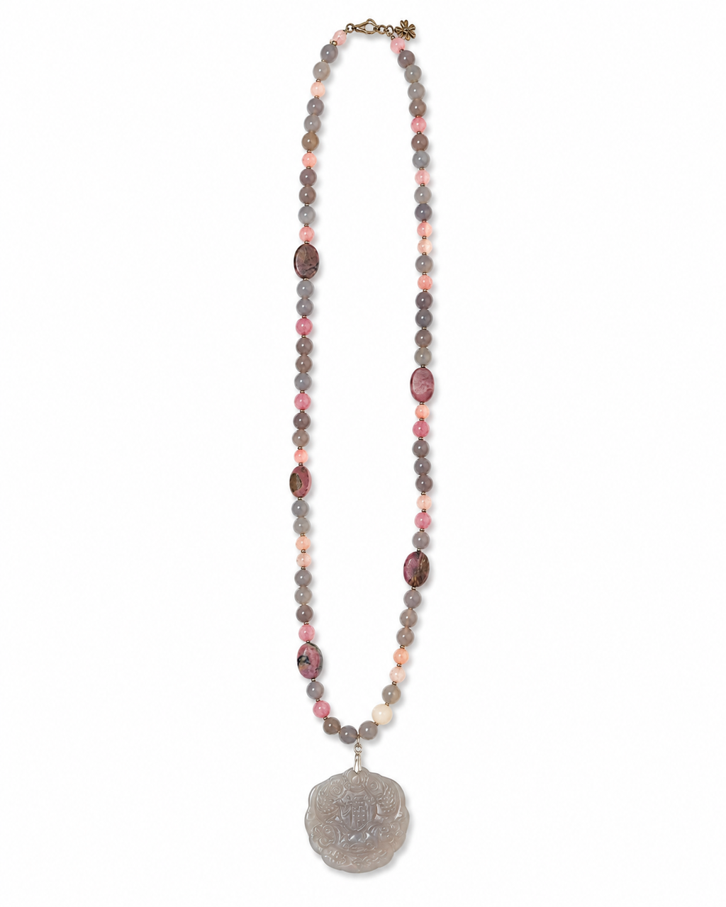 InstaGlam - Hand carved Jade Pendant Necklace