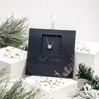 Heart solitaire necklace with sparkling CZ pendant, stainless steel chain, gift-ready by callura