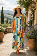 Robe Maxi Tropicale par Michael Tyler