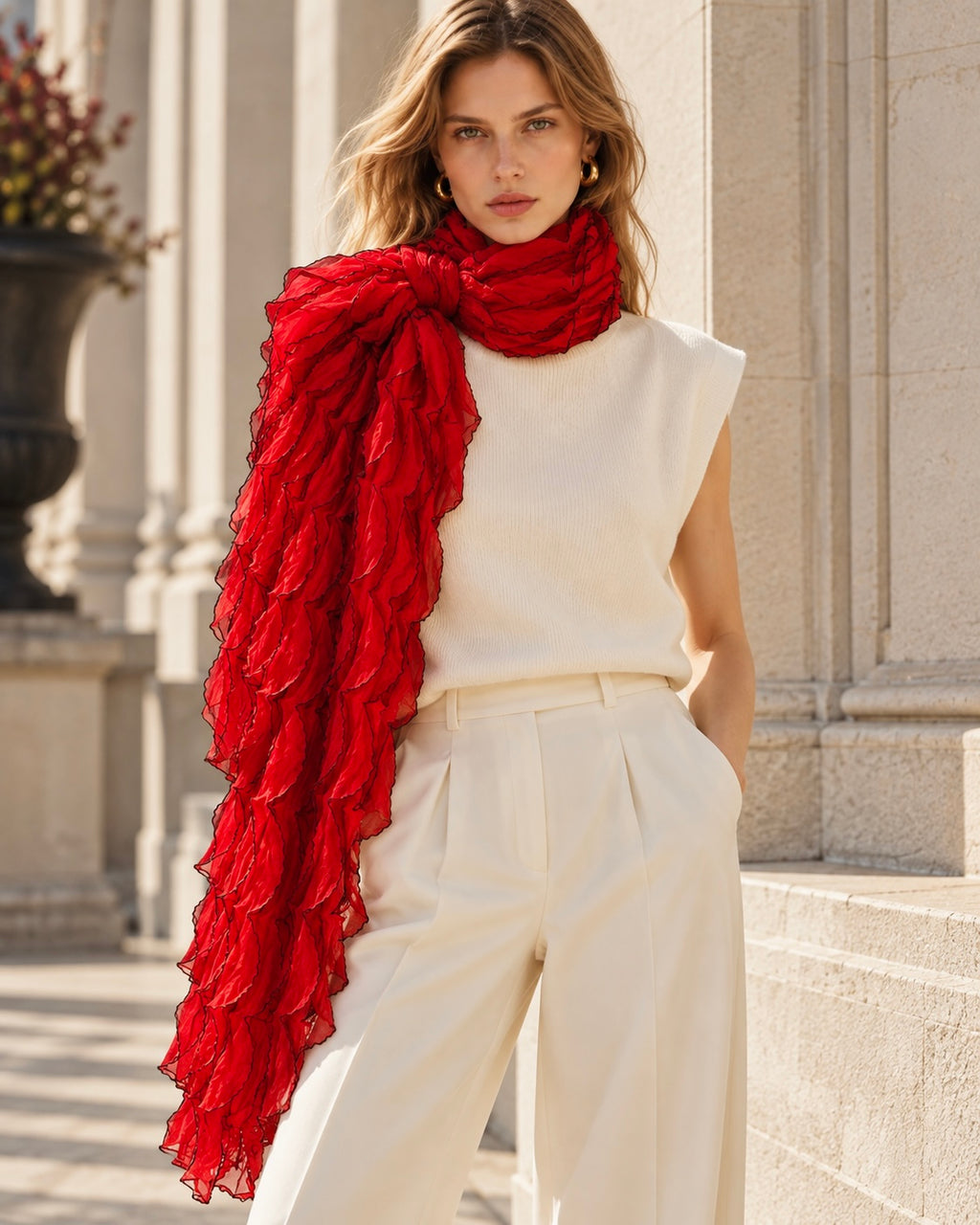 Syracus scarf by Anne de Shalla