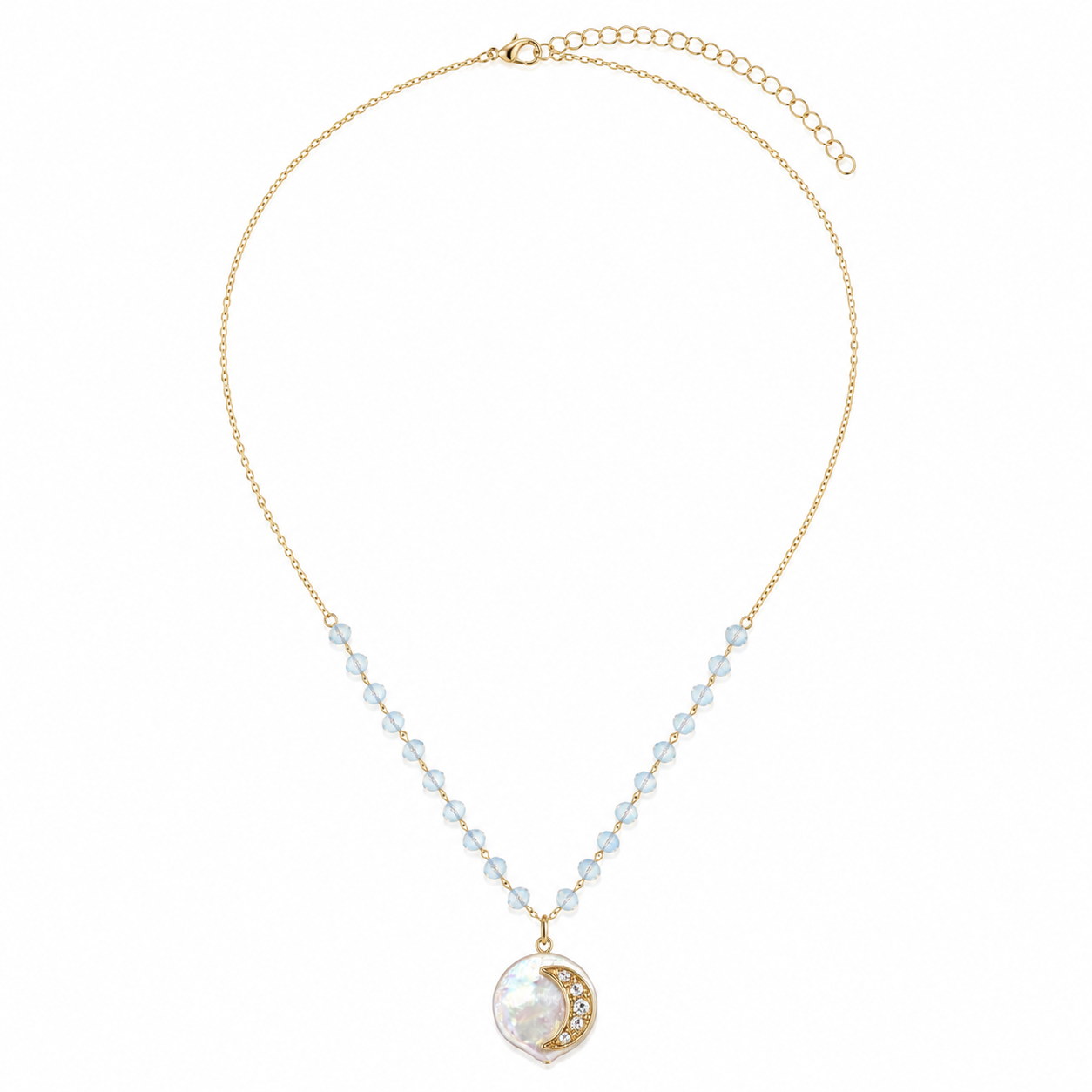 InstaGlam - Moon Freshwater Pearl Necklace