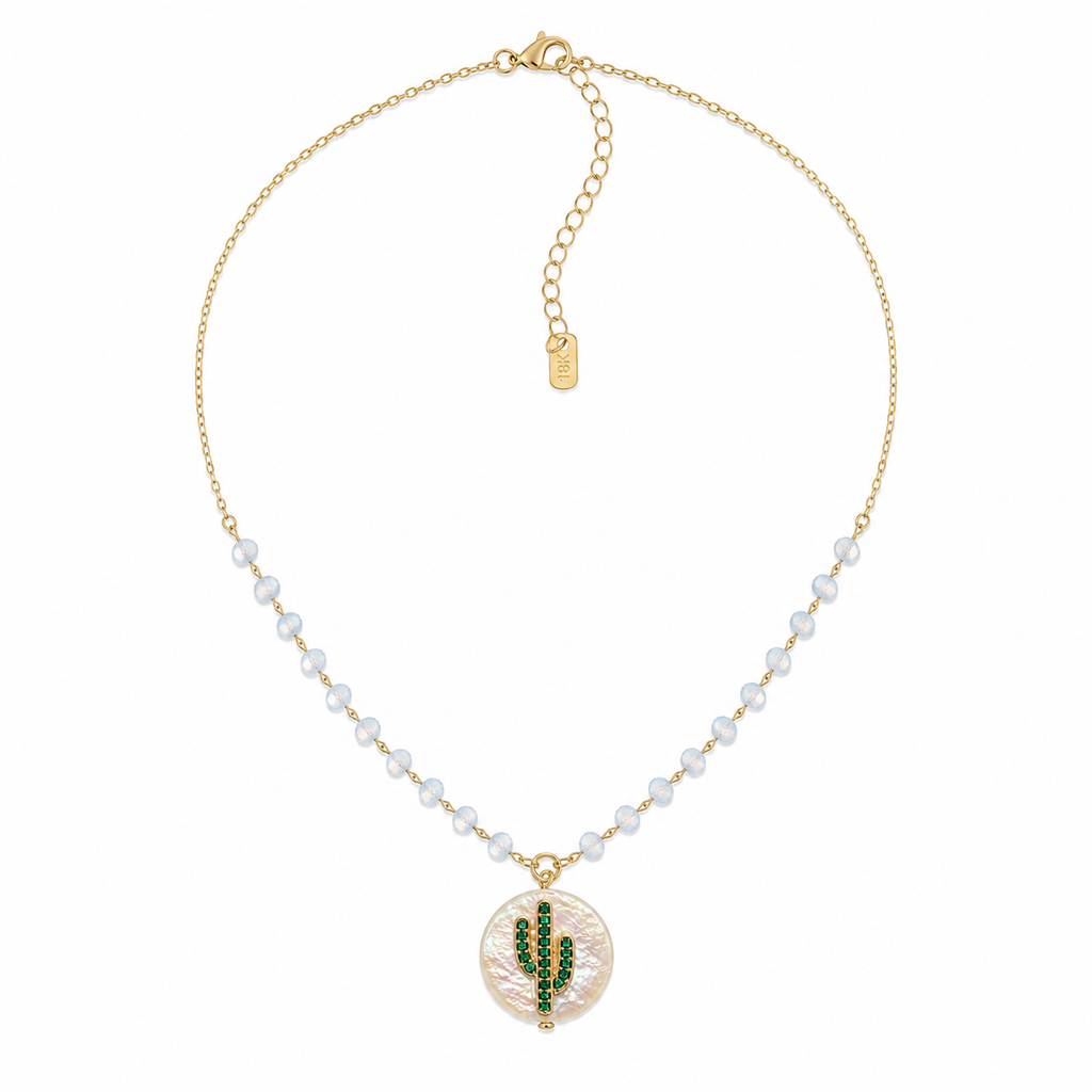 InstaGlam - Cactus Freshwater Pearl Necklace