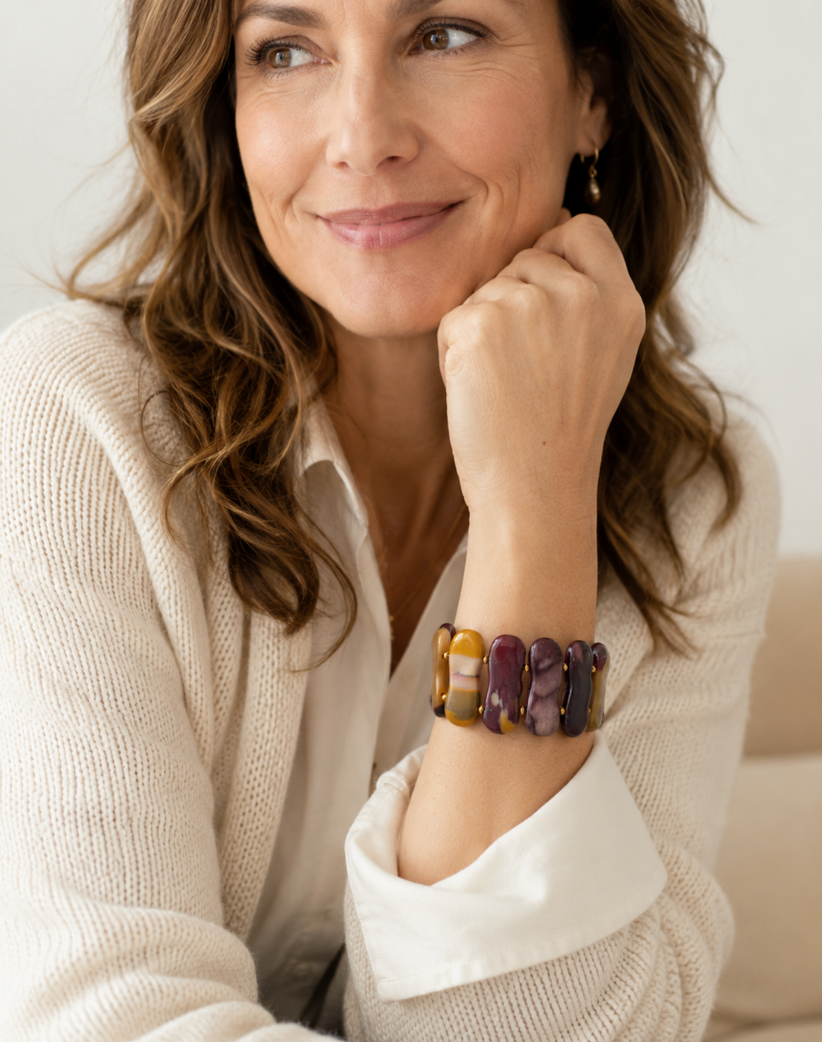 InstaGlam Montréal Atelier – Mookaite Statement Cuff Bracelet