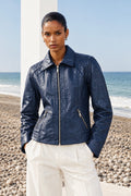 Veste en cuir par Plongé