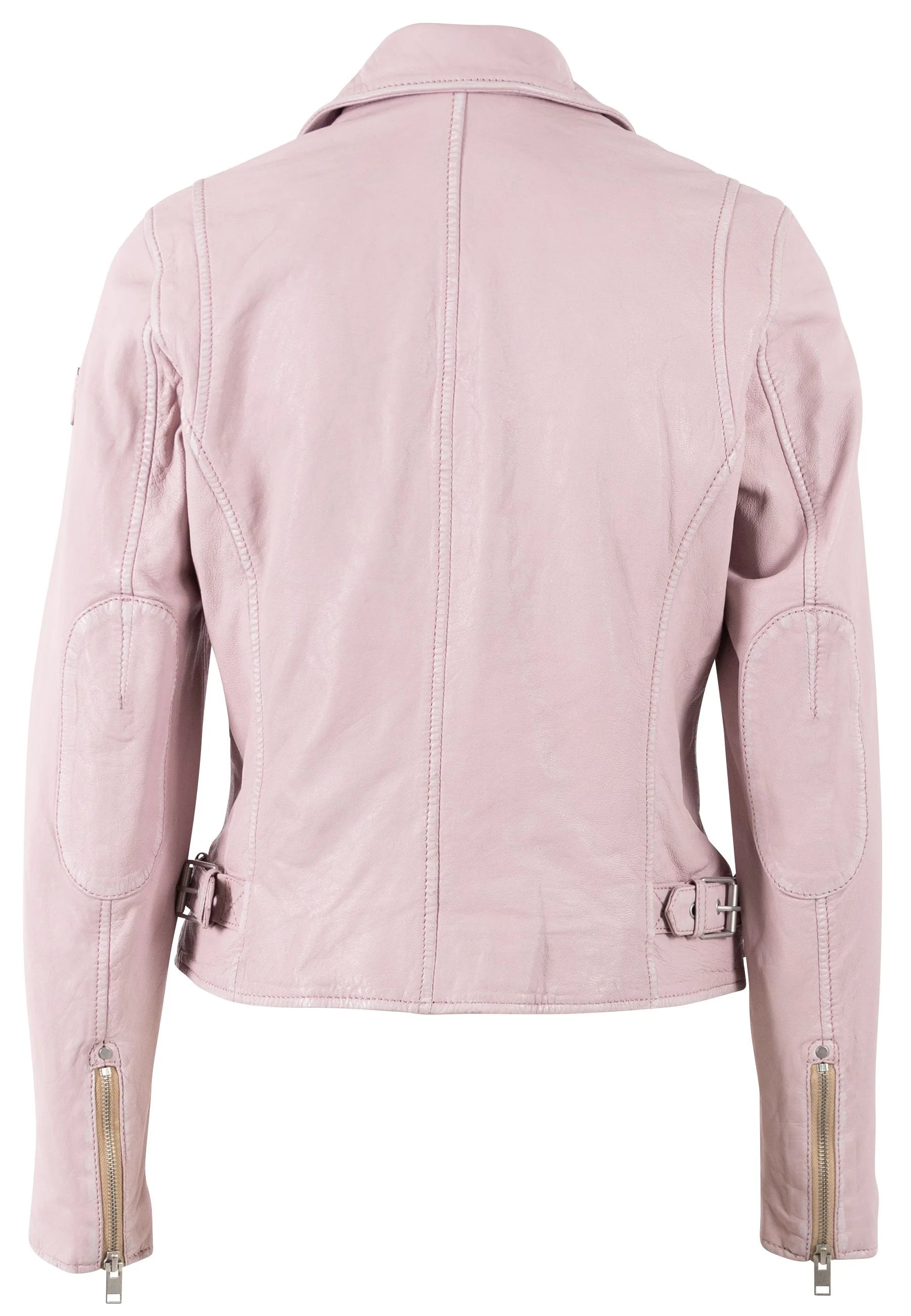Veste en cuir Sofia RF Couleur Rose Hibiscius par Mauritius