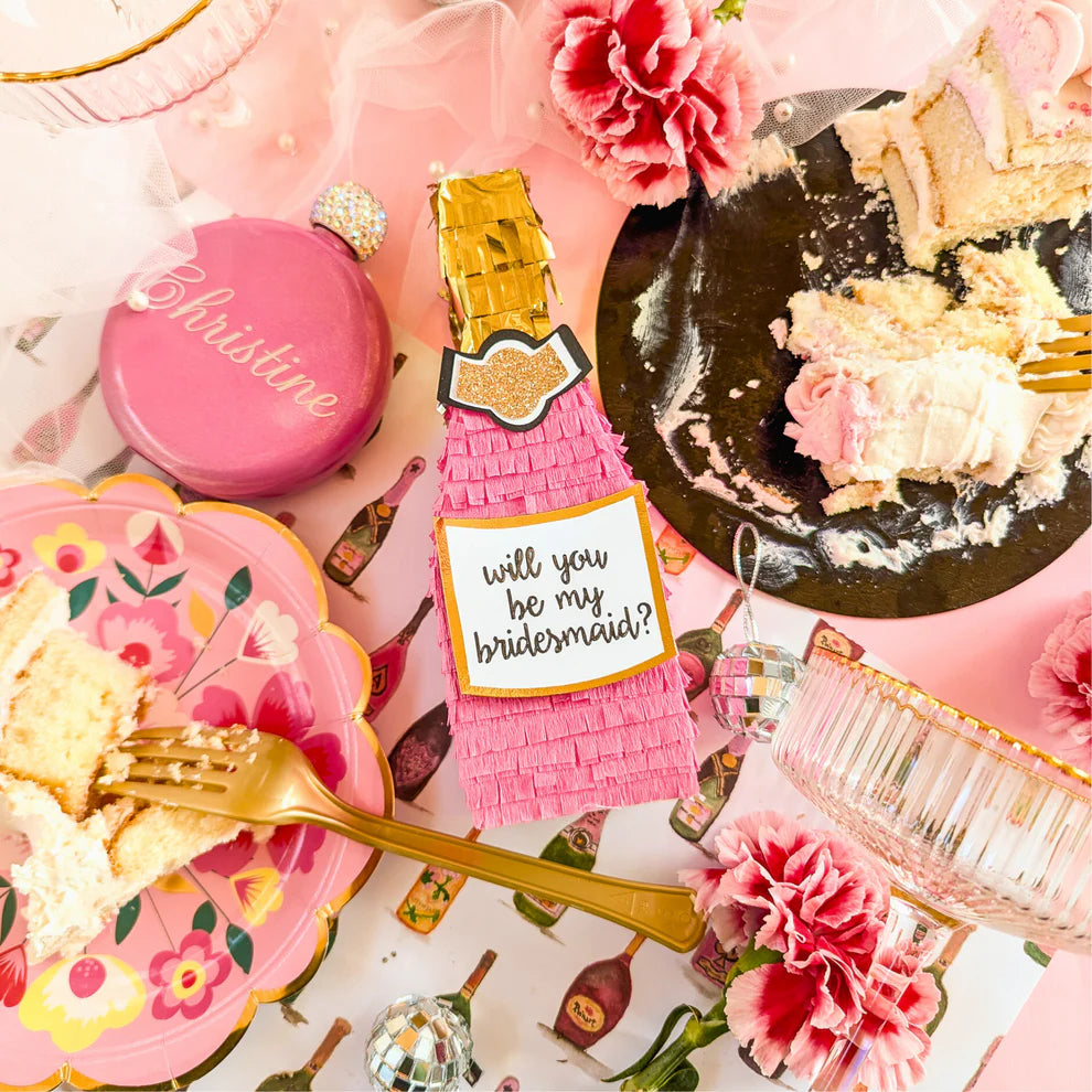 Pinata Bouteille de champagne par Lula Flora