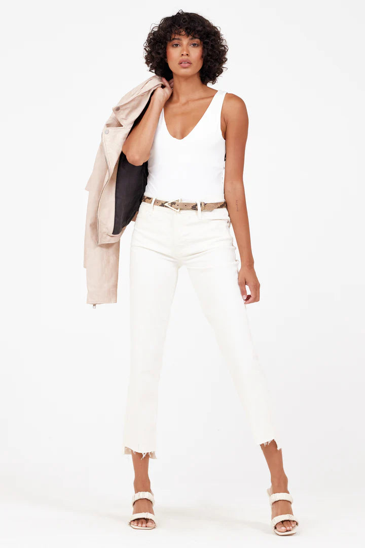 MANTEAU CUIR FEMME - JULENE - Beige