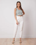 JEANS EMILY COUPE AJUSTEE / OFF-WHITE - Yoga Jeans