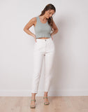 JEANS EMILY COUPE AJUSTEE / OFF-WHITE - Yoga Jeans