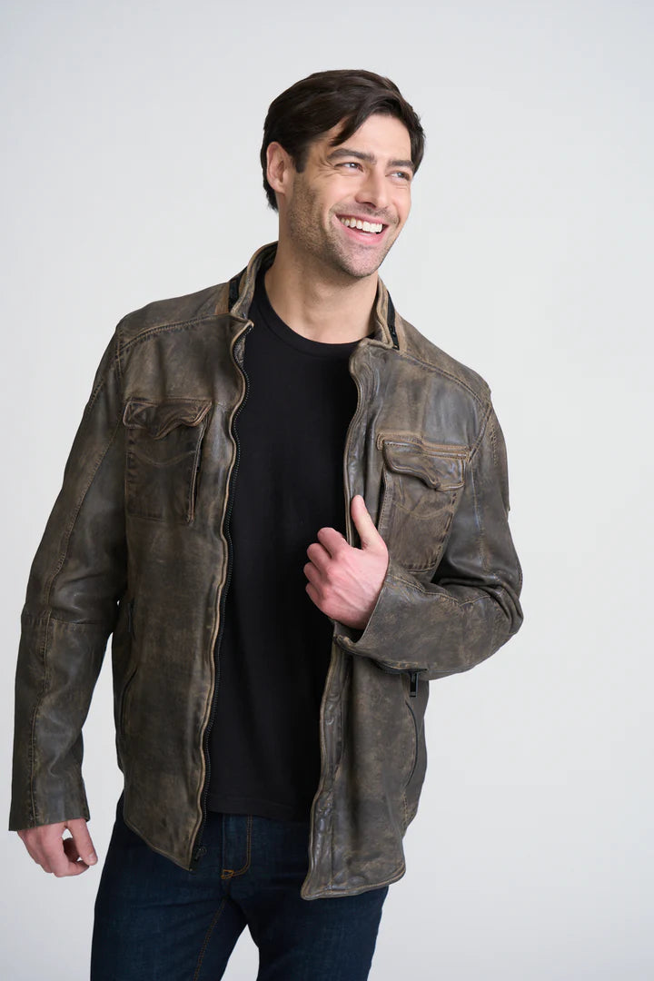 Veste en cuir Cove UF