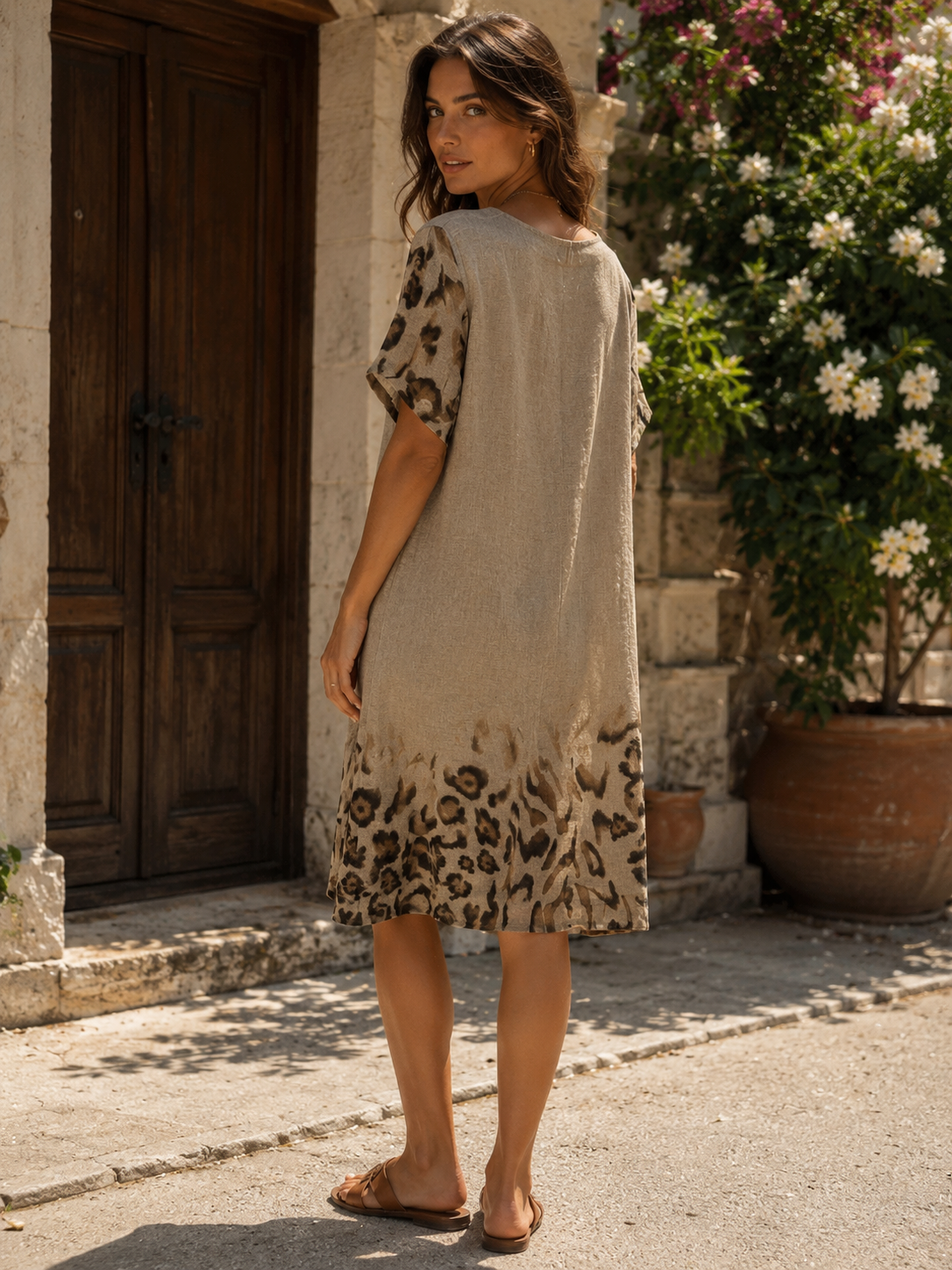 Robe complètement lin par Eternelle