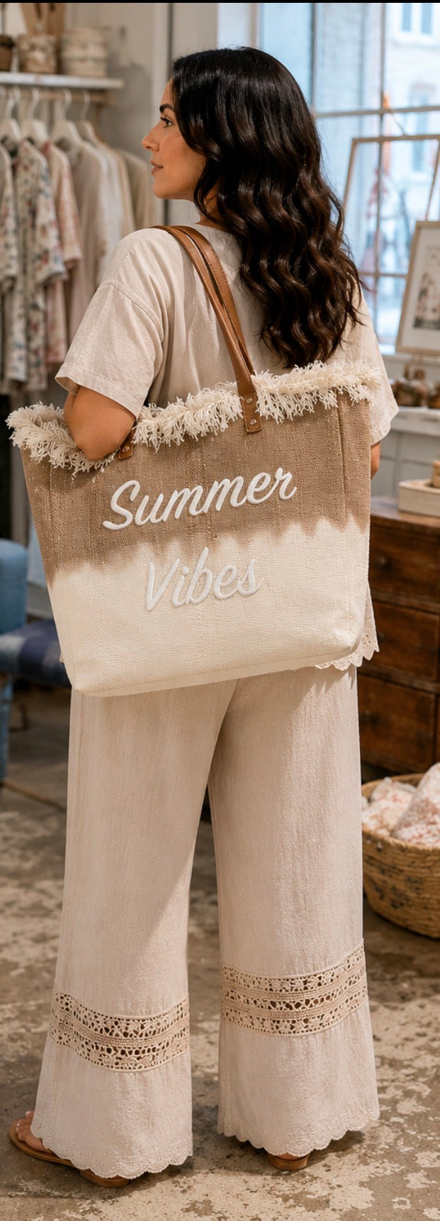Sac Summer Vibes en toile par Furlux