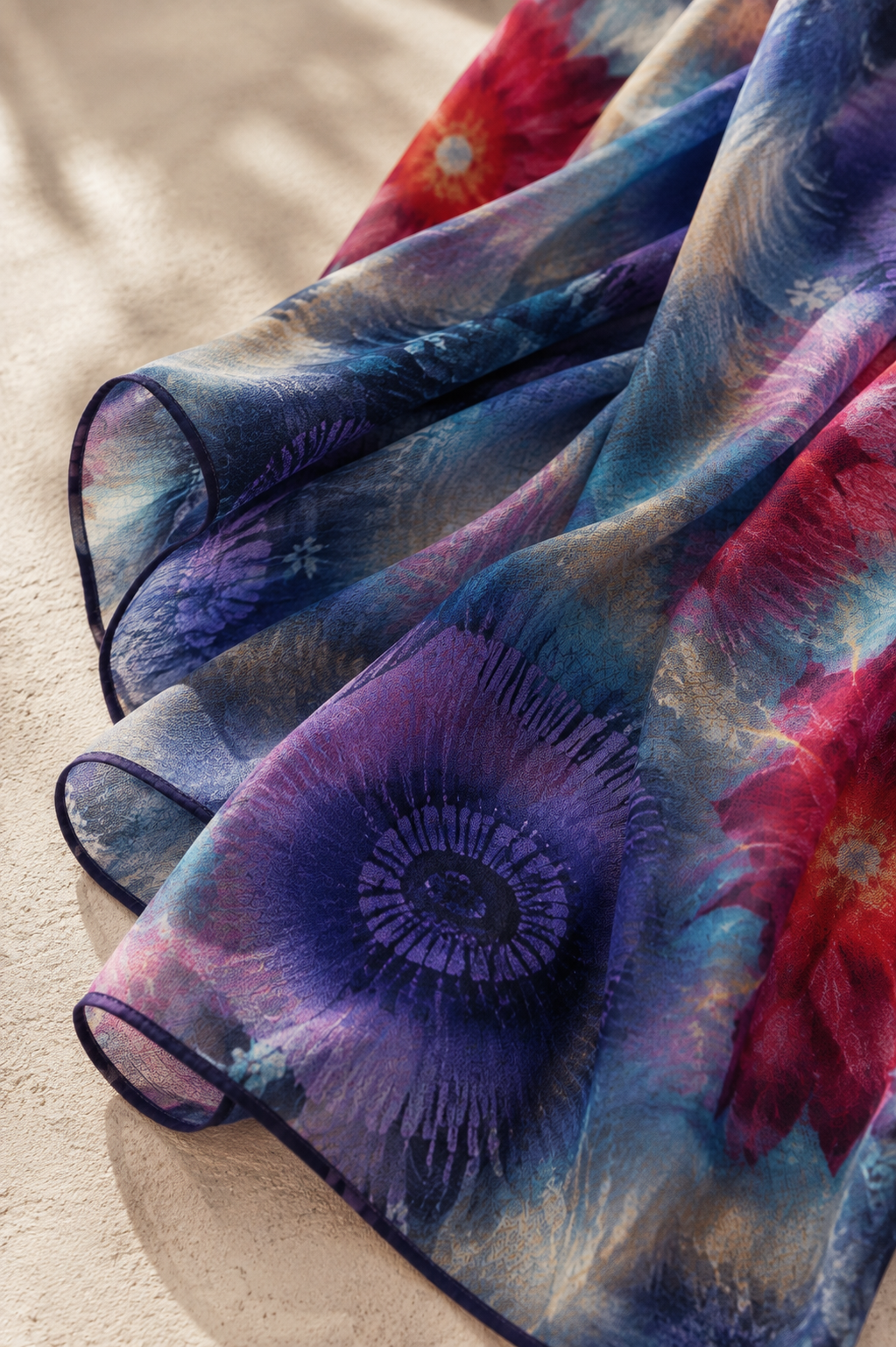 Cape Réversible Tendance Lilas / Noir Uni par Boutique Anne de Shalla