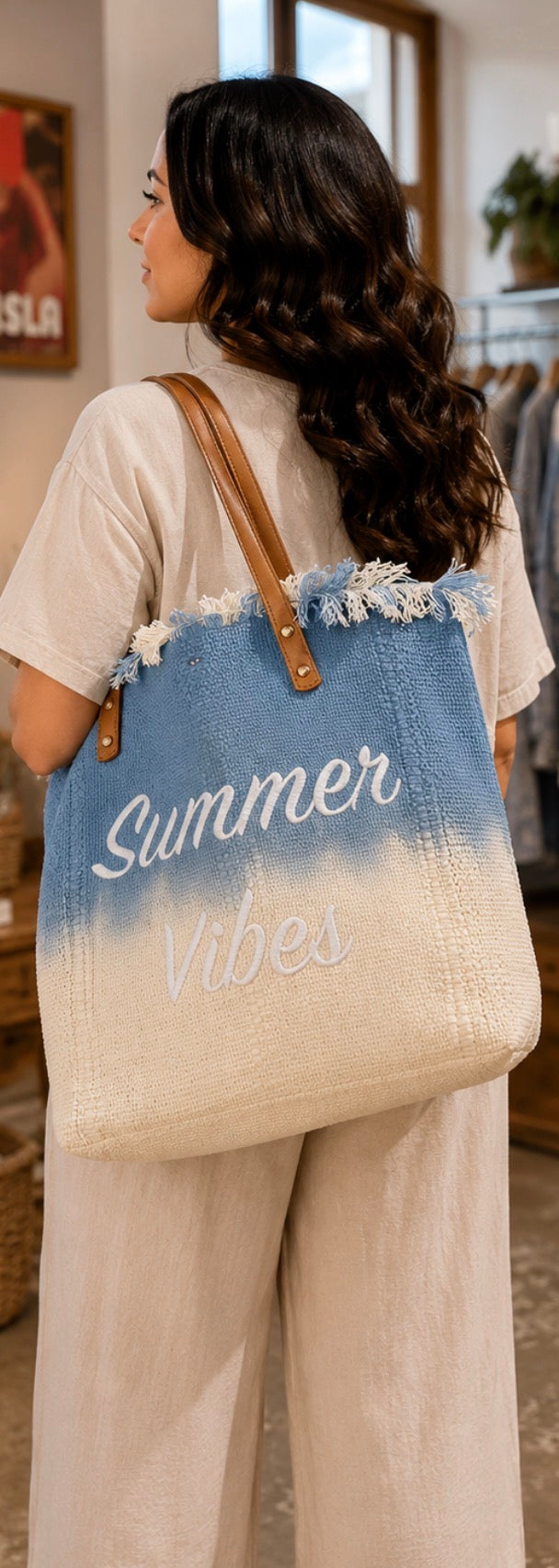 Sac Summer Vibes en toile par Furlux