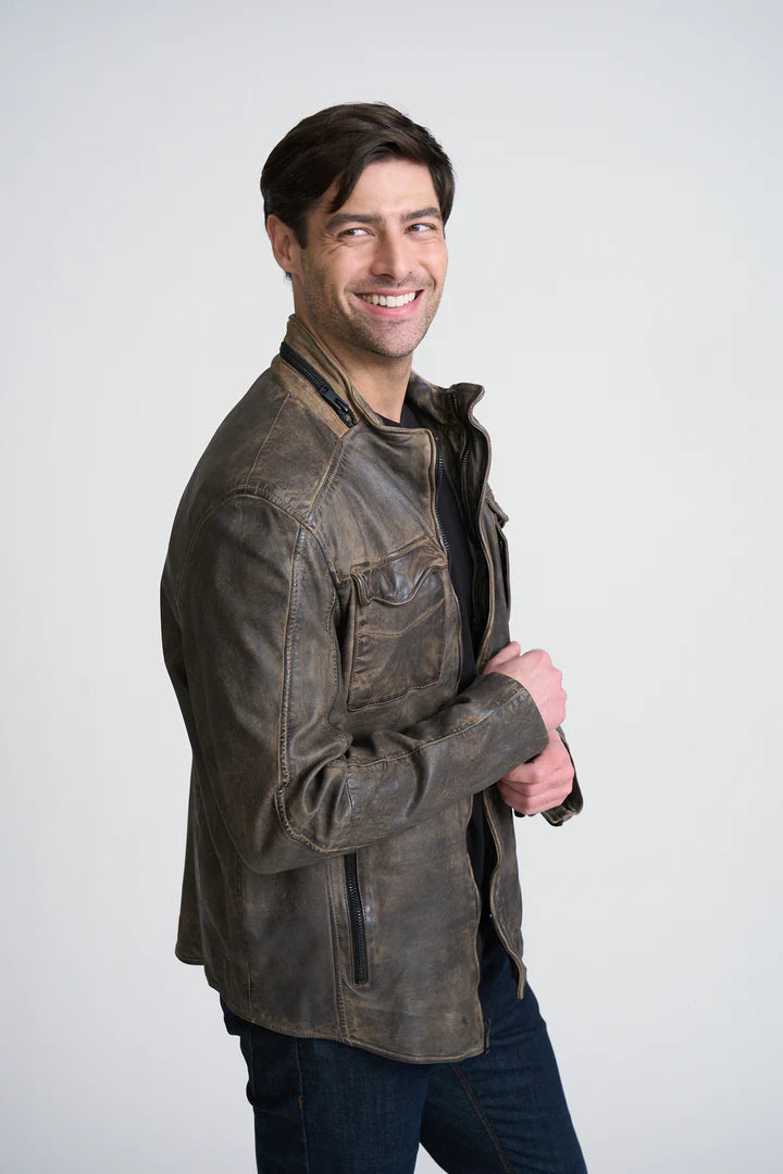 Veste en cuir Cove UF
