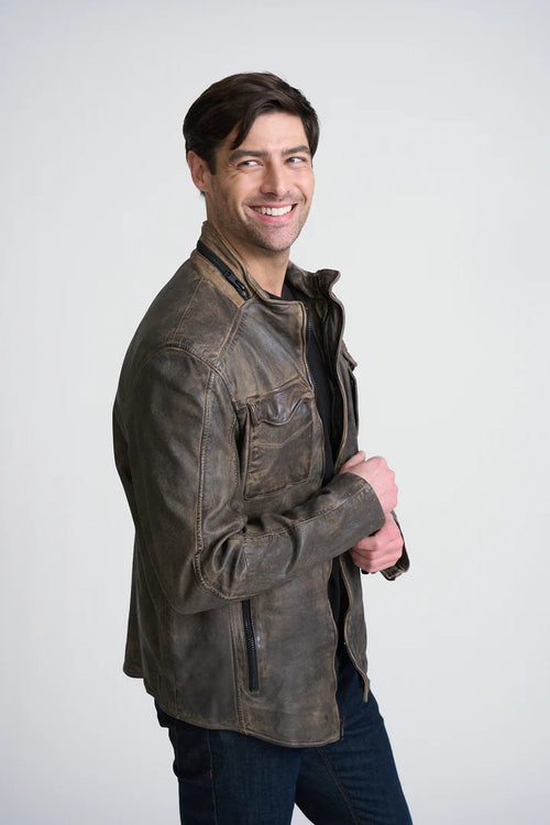 Veste en cuir Cove UF