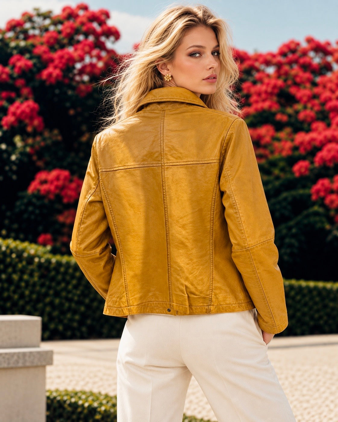 Veste en cuir par Plongé