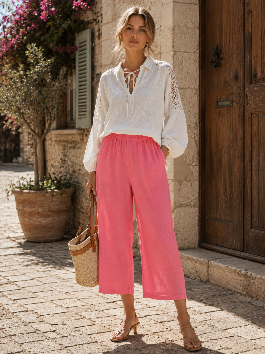 Pantalon complètement lin par Eternelle