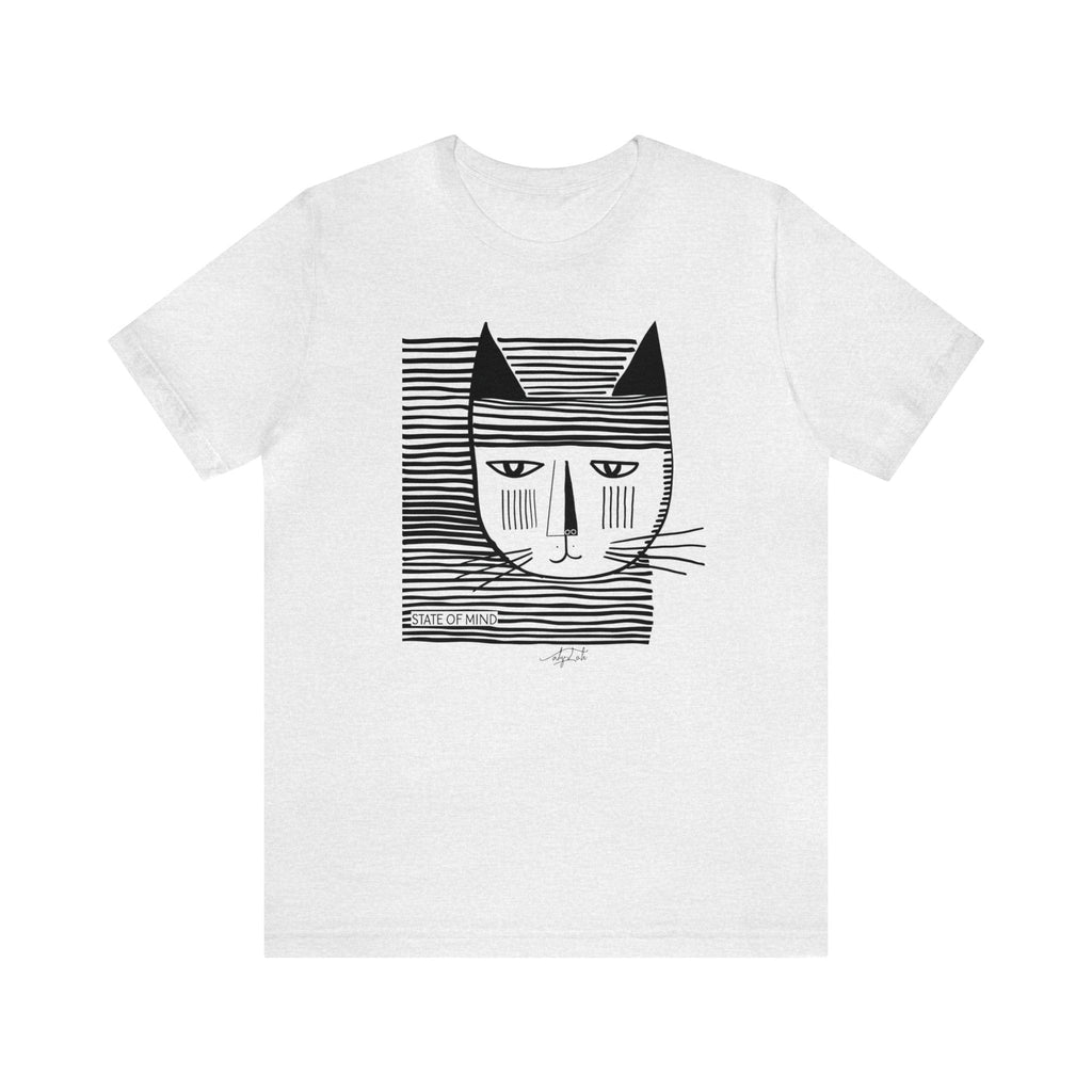 T-shirt Coton Ample - CHAT RAYURES