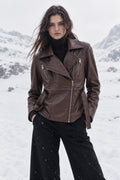 Veste en cuir par Plongé