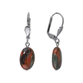 Jasper Oval Drop Earrings