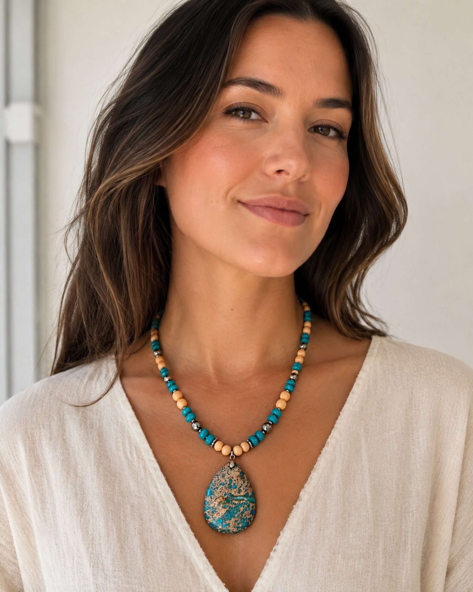 InstaGlam Turquoise Coast Statement Necklace