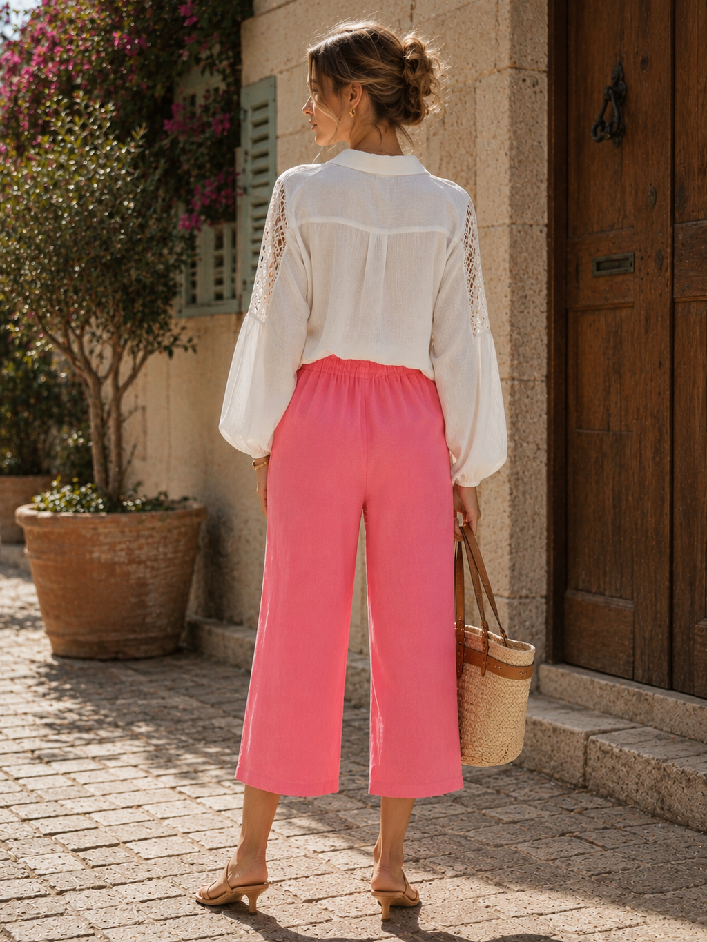 Pantalon complètement lin par Eternelle