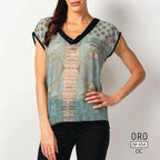 Débardeur Imprimée Chiffon no.454-Oro