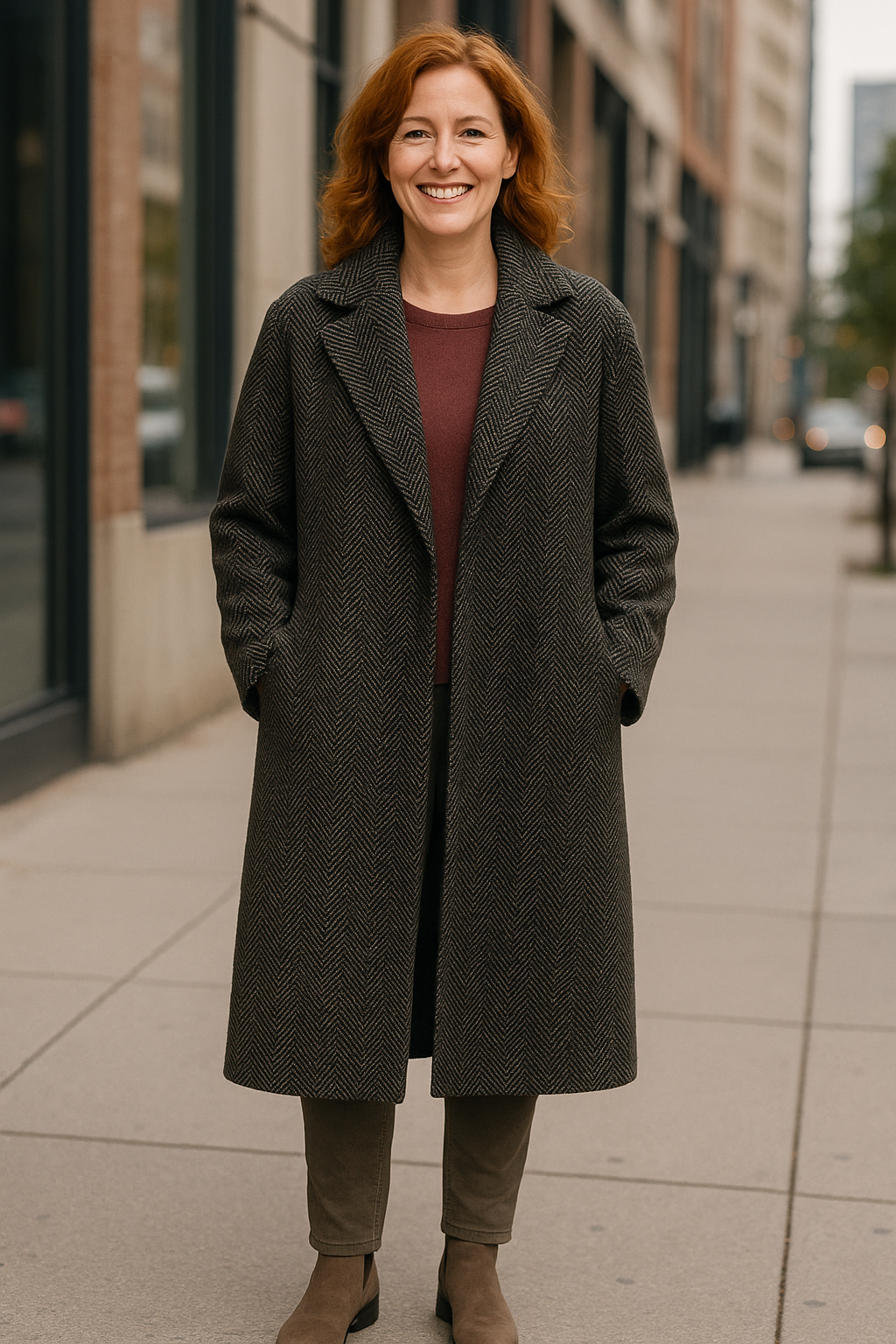 Manteau long brun par Les Choix de Gaby