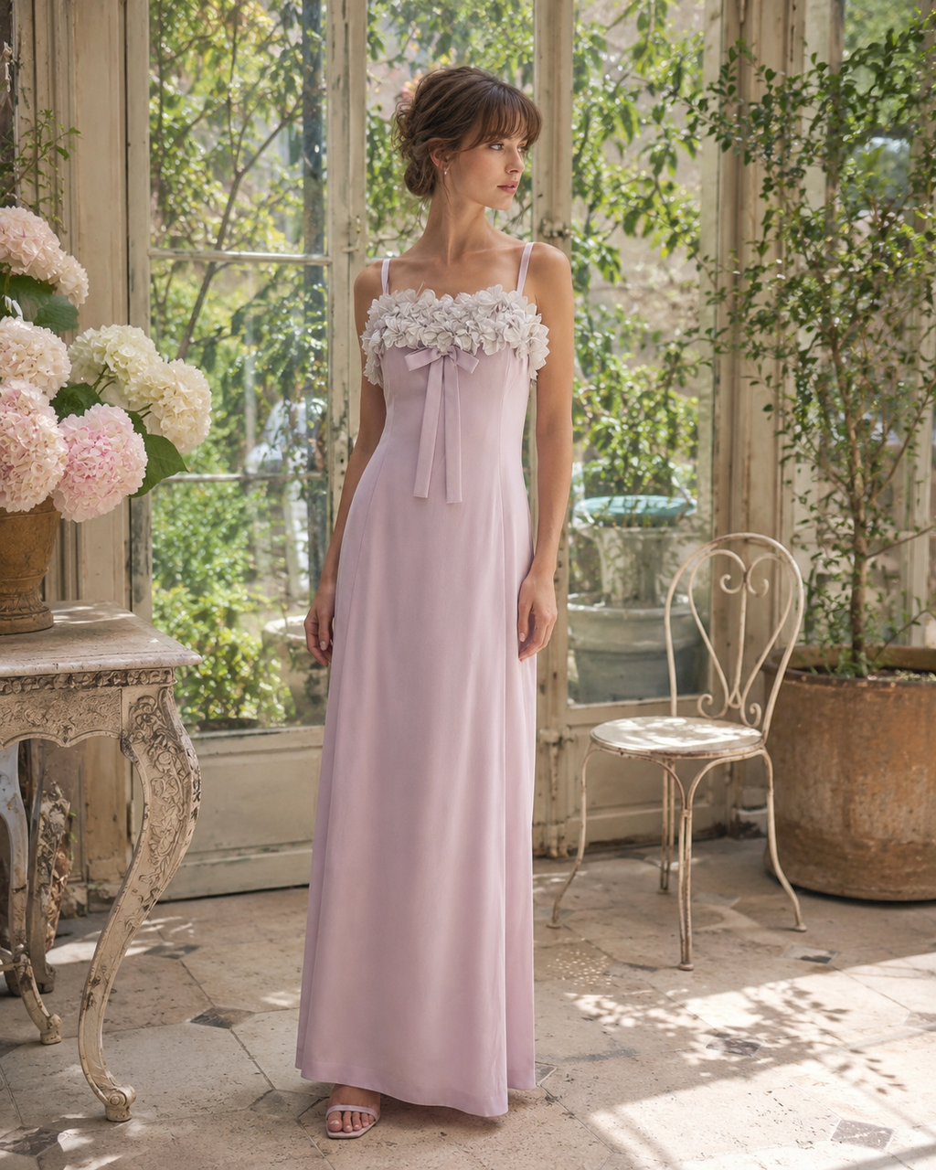 Robe vintage années 70 - Hortensia de Sèvres