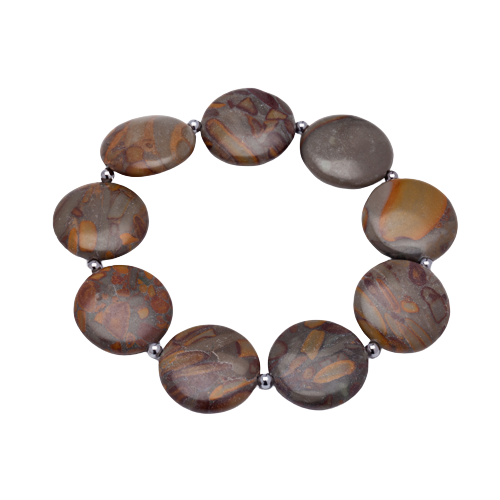 Beautiful Coin Jasper Circular Bracelet