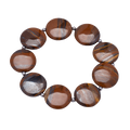 Tiger Iron Circular Gemstone Bracelet