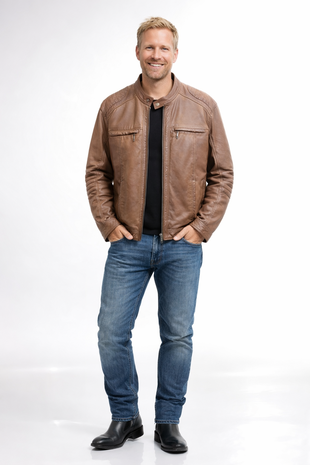 Veste en Cuir - Style 40510 - Homme