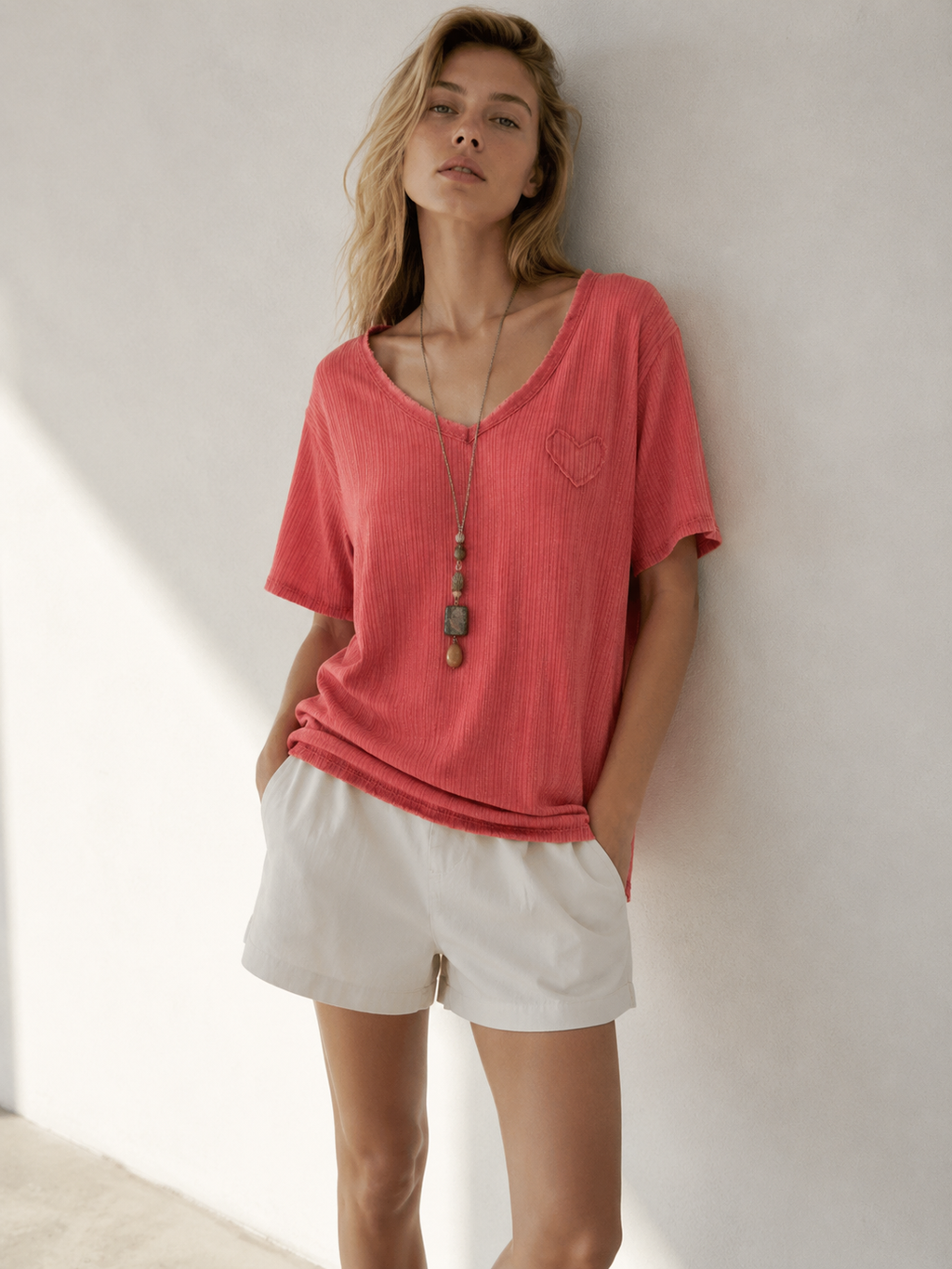 T-shirt Cœur Coral par Eternelle